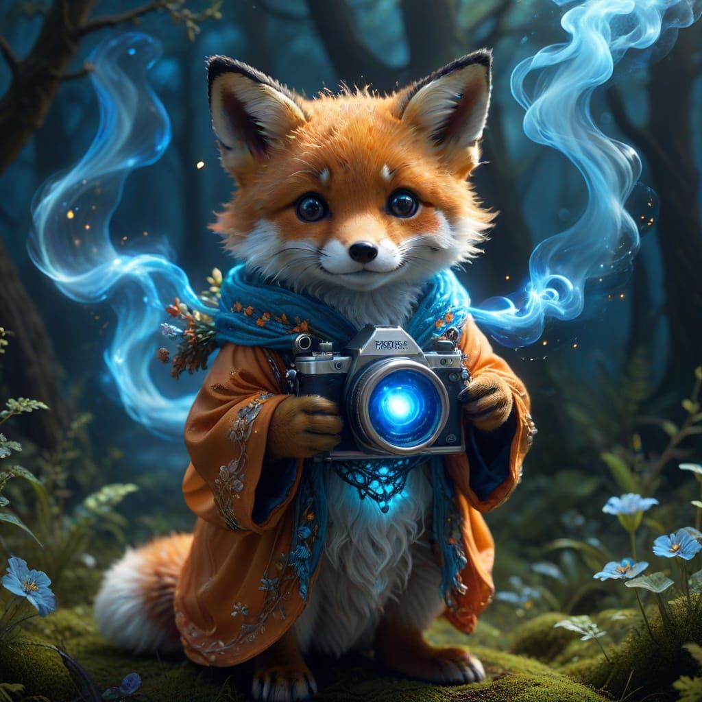 Fantasy fox magical photographer  by @Neverland