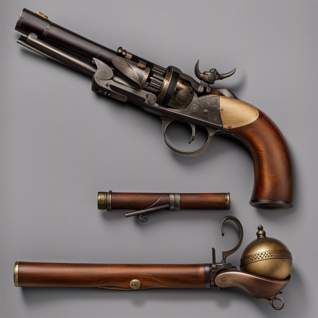 Cap and Ball Pistol AI Generated Artwork NightCafe Creator