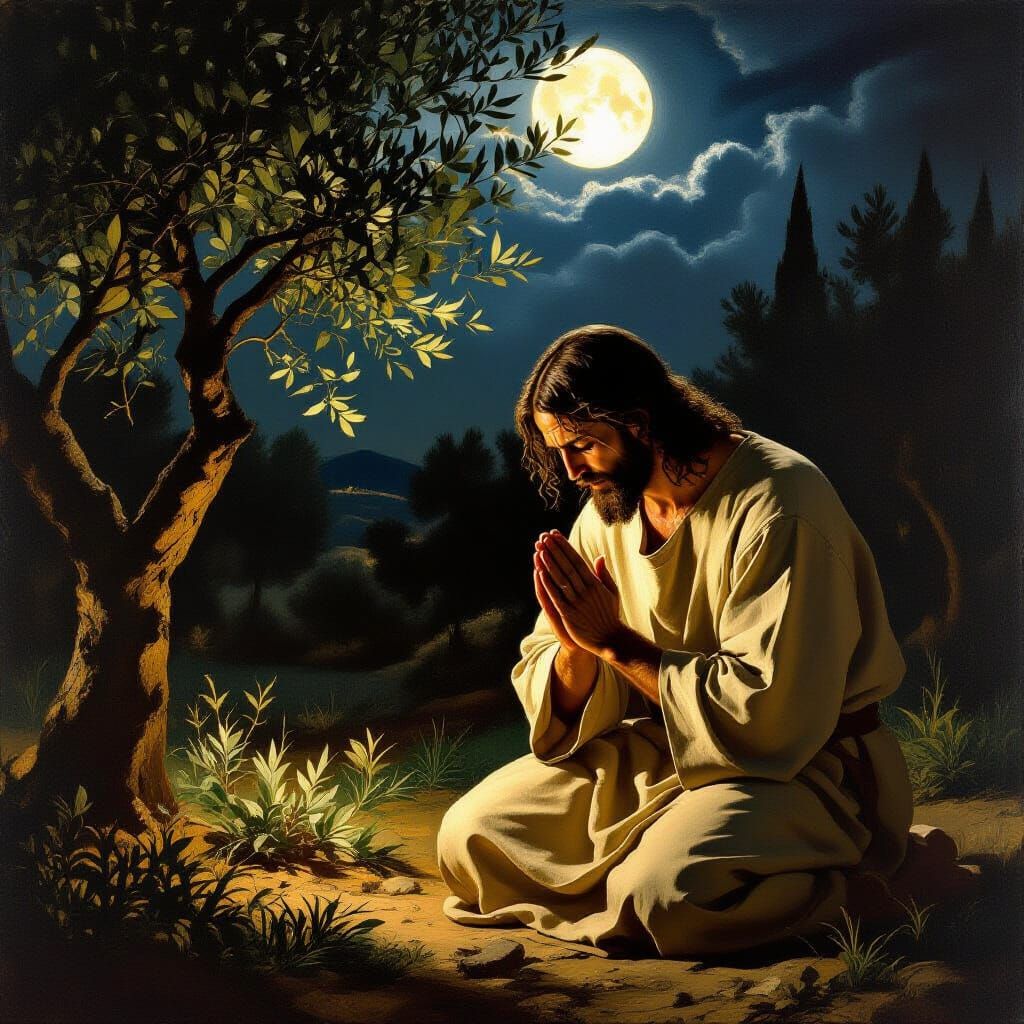 Jesus prayed, “Father, if it is Your will, take this cup away from Me; nevertheless not My will, but ...  by @Hummingbee