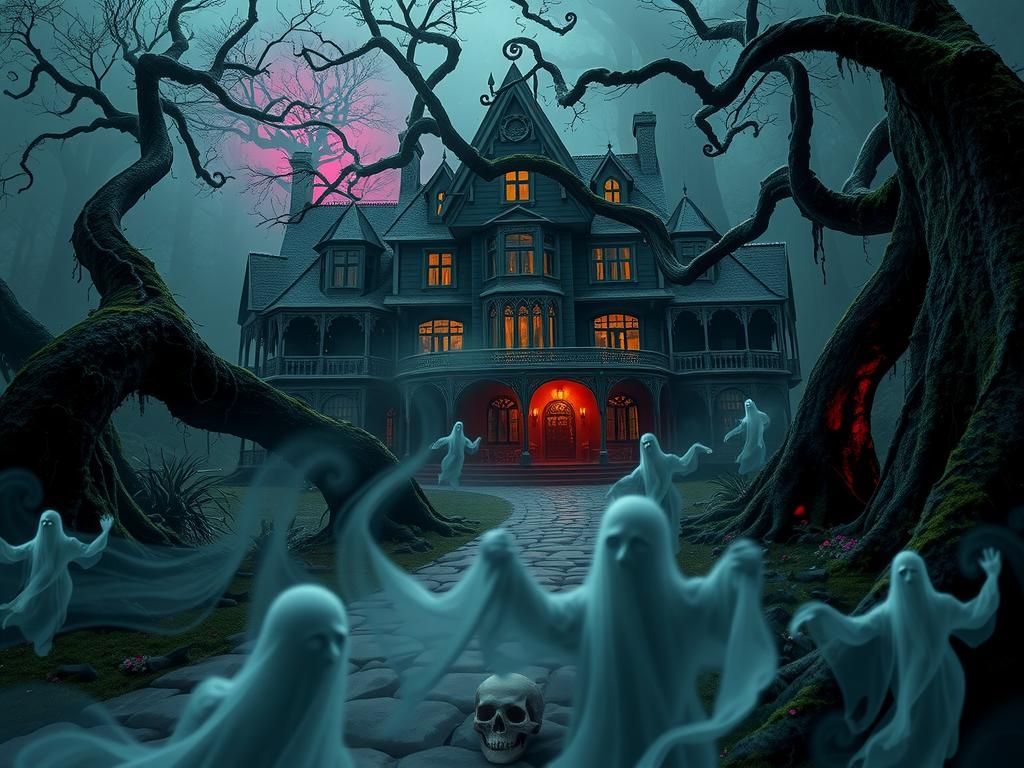 Ghostly Apparitions in a Haunted House