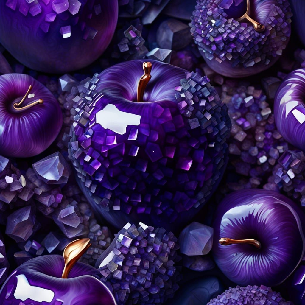 crystalline purple apple