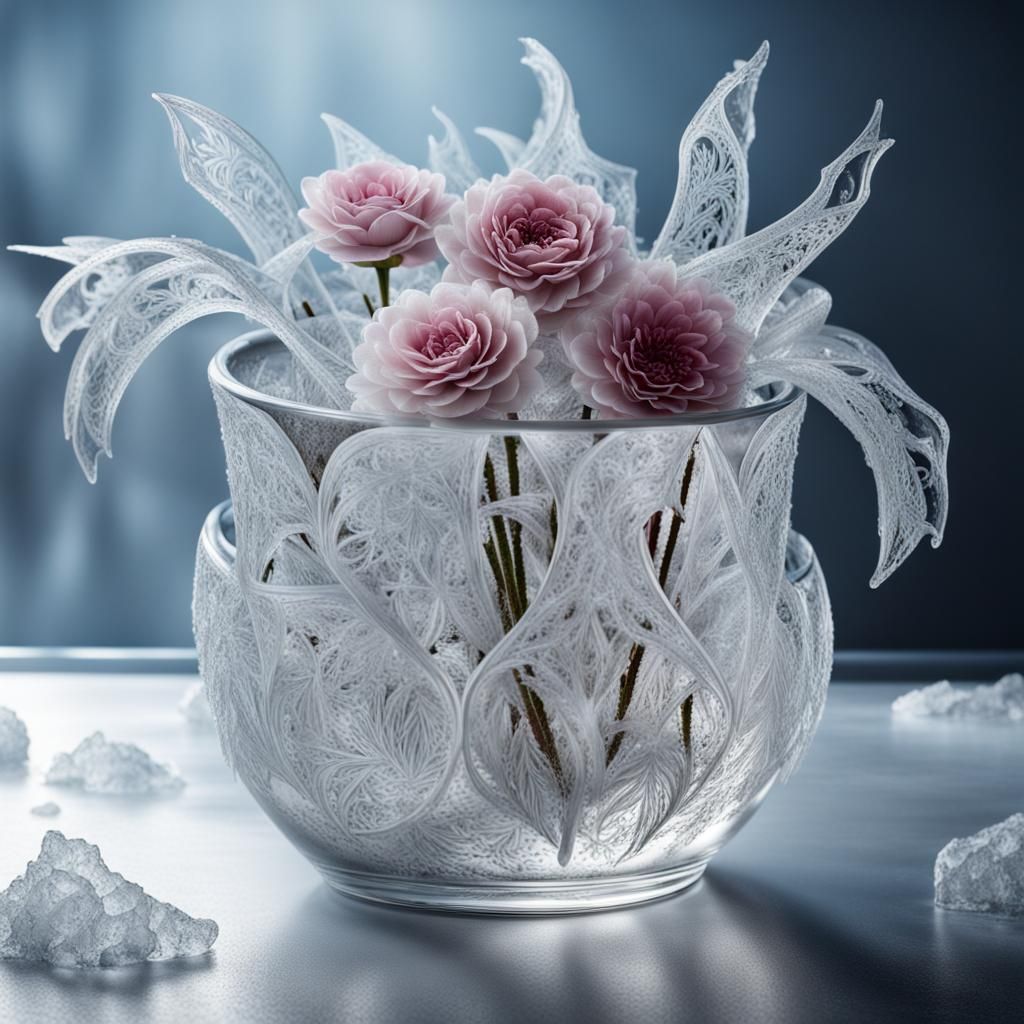 frozen flowers