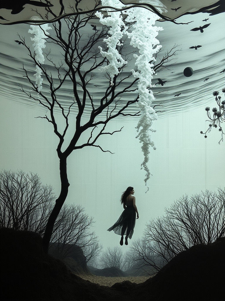 Abstract Pataphysical Graffiti Underwater: An Illusion