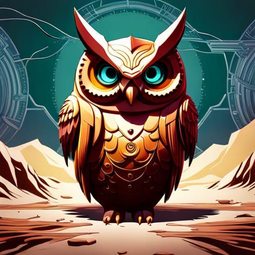 Mech-Owl - AI Generated Artwork - NightCafe Creator