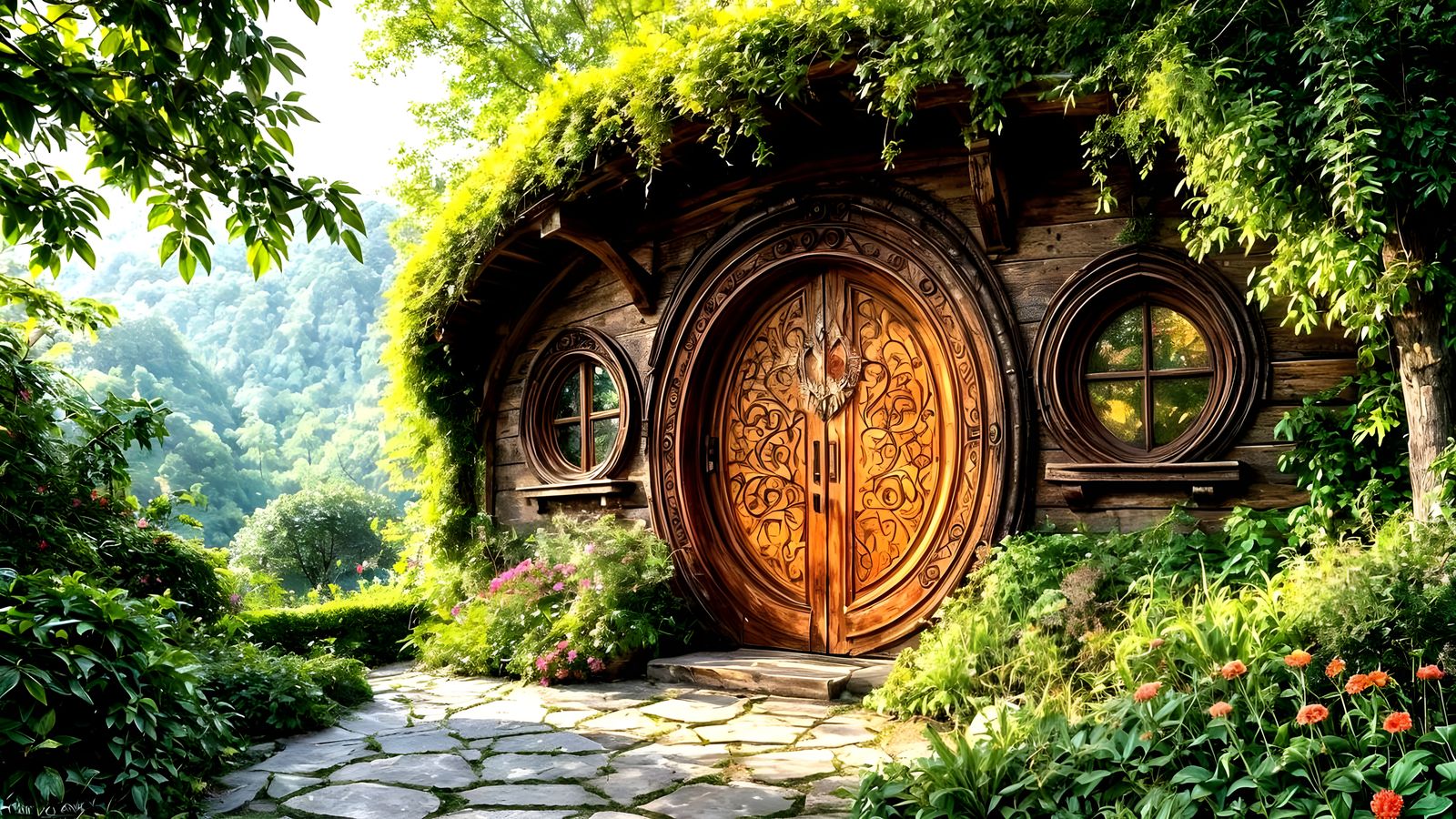 hobbit home  by @Ghexghe