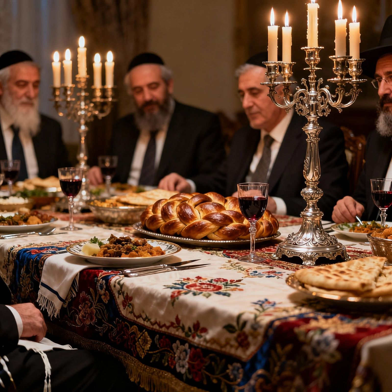 Luxurious Shabbat Dinner with Distinguished Family