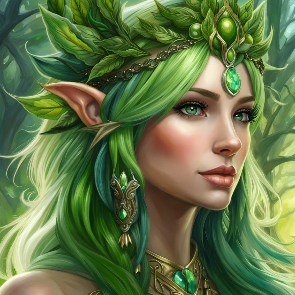 Green Goddess - AI Generated Artwork - NightCafe Creator