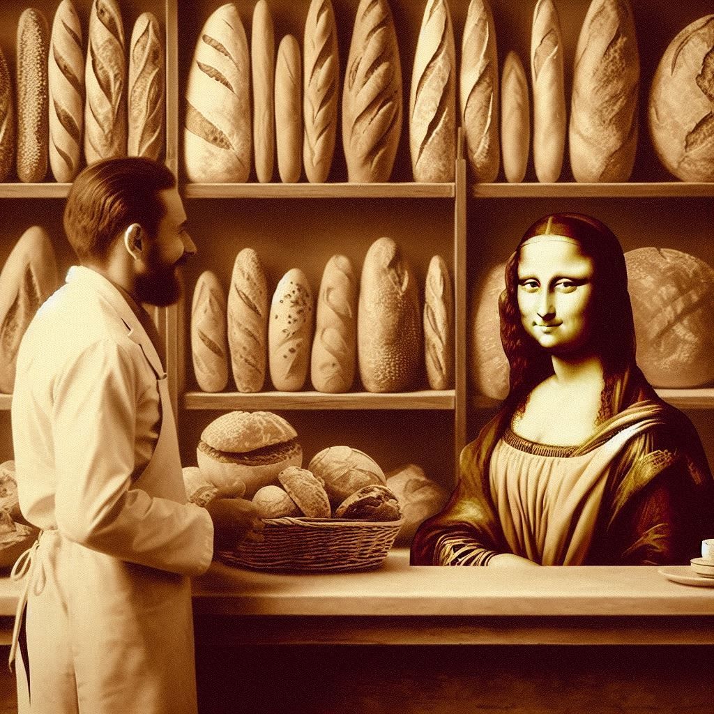 Bakery “Casa Leonardo”  The bread is served with a smile from the owner.