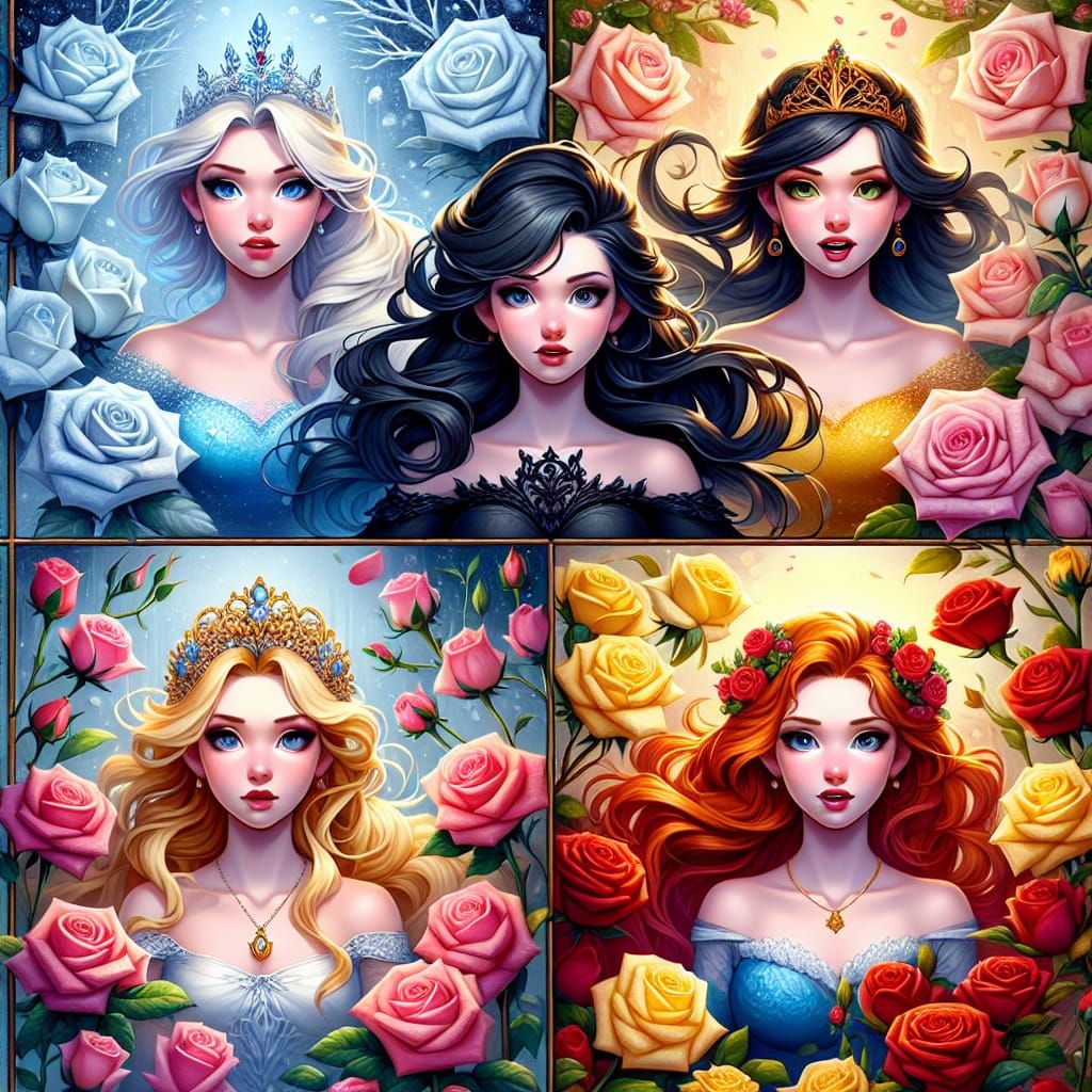 Disney princesses and seasons  by @Valentin