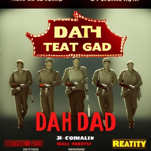 poster for a 1950s movie called Death Squad
