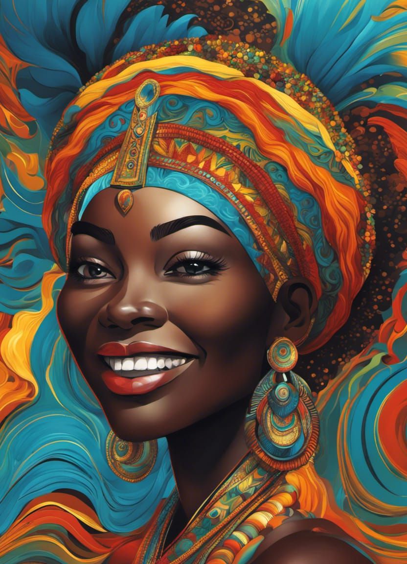 African queen - AI Generated Artwork - NightCafe Creator