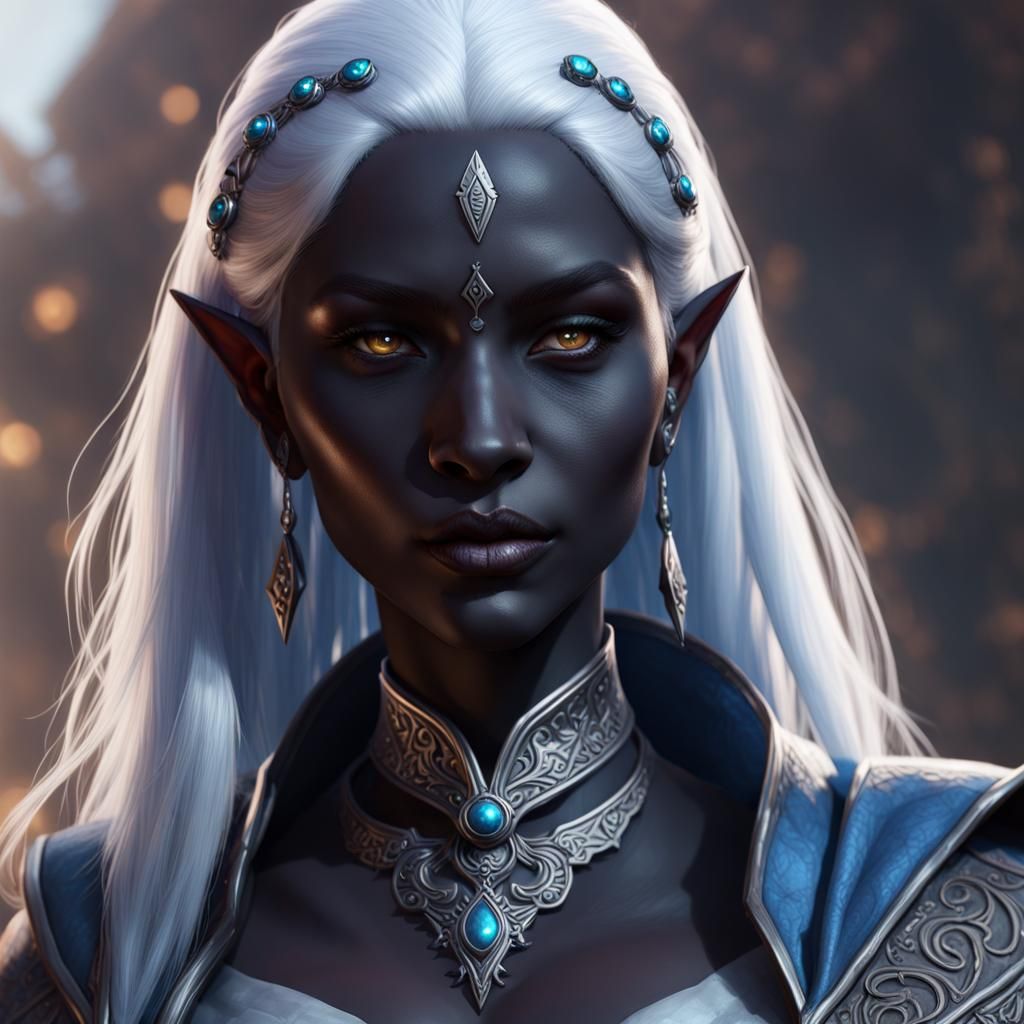 Drow female - AI Generated Artwork - NightCafe Creator