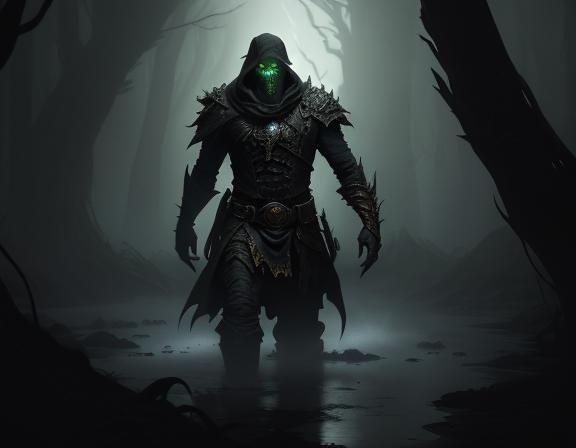 A bullywug in a swamp. A bullywug in a swamp. a masterpiece,...