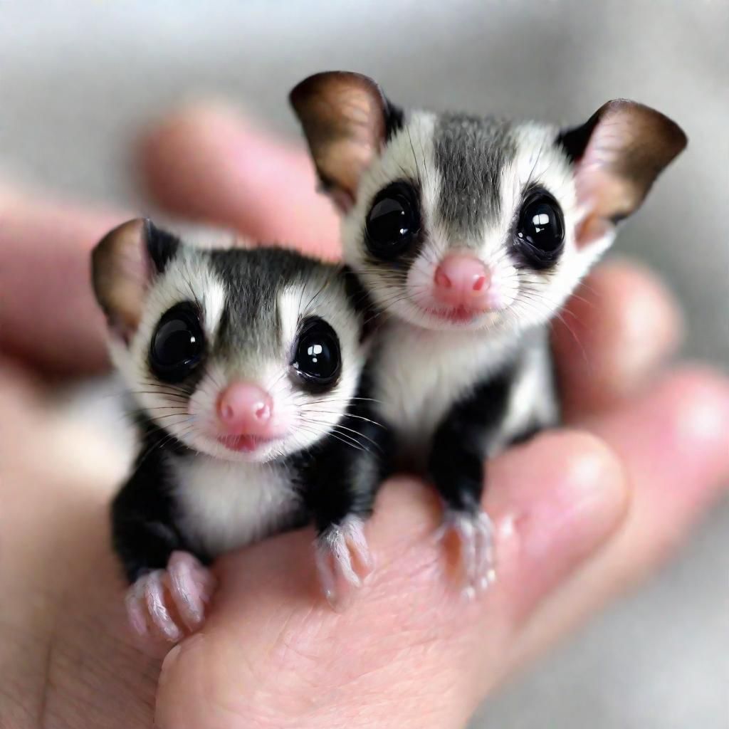Sugar glider babies   by @gotsteam
