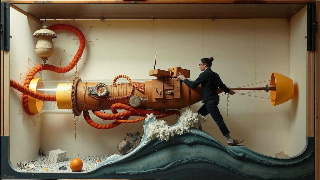 Surreal Test Tube Baby in Rogue Wave