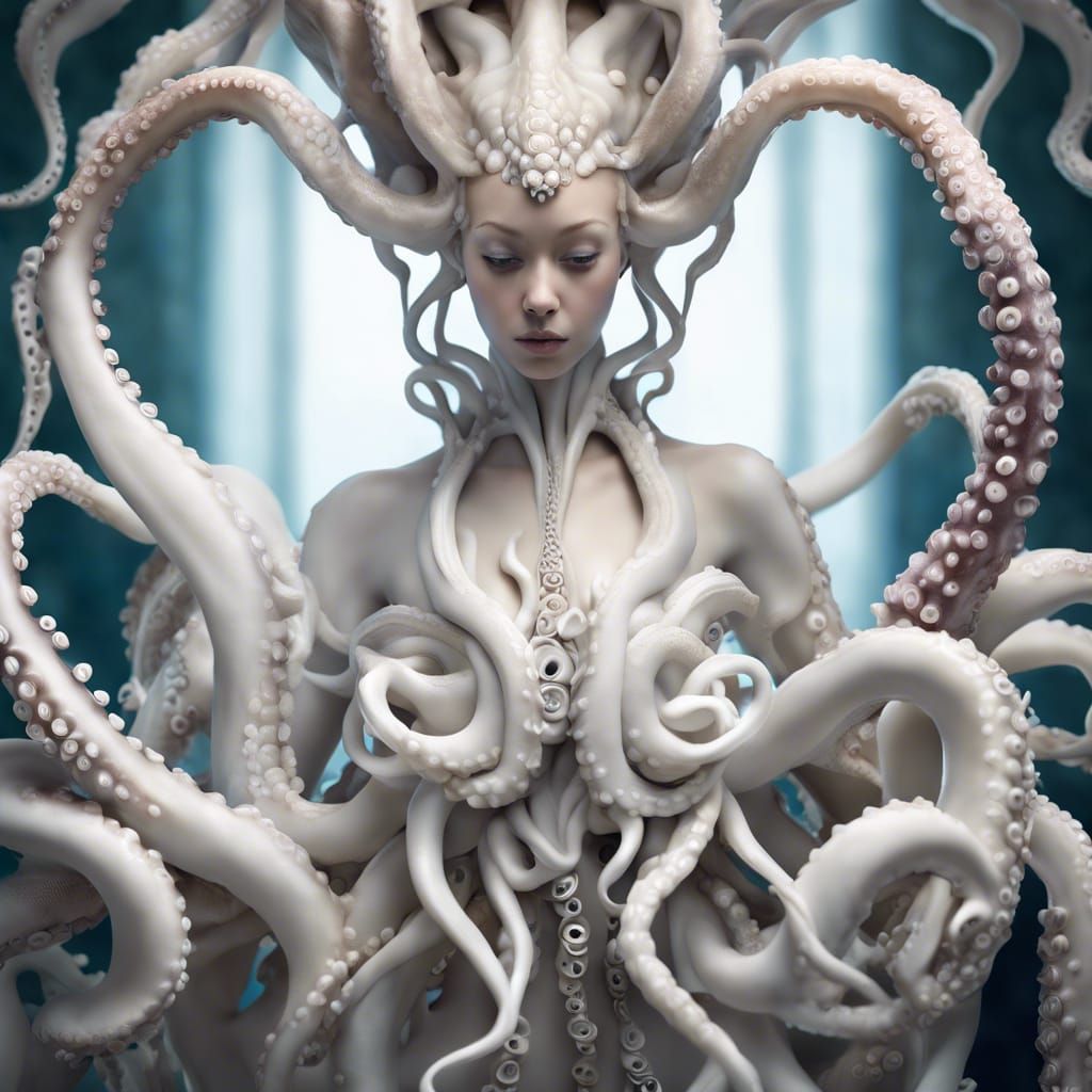 Octopus Porcelain Fairy