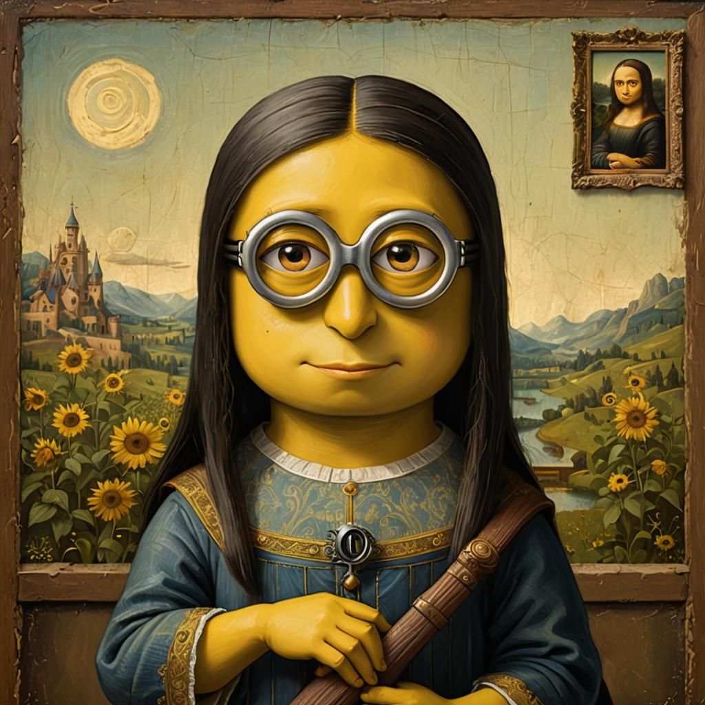 Minion x Mona Lisa - AI Generated Artwork - NightCafe Creator