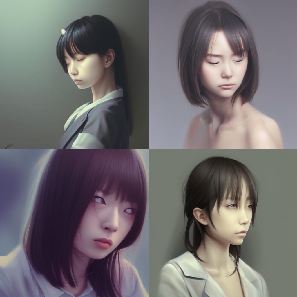 masterpiece, best quality, portrait, 1girl, japanese girl, j...