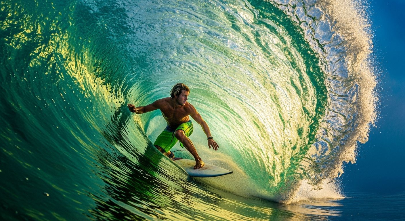 The thrill of a tube ride