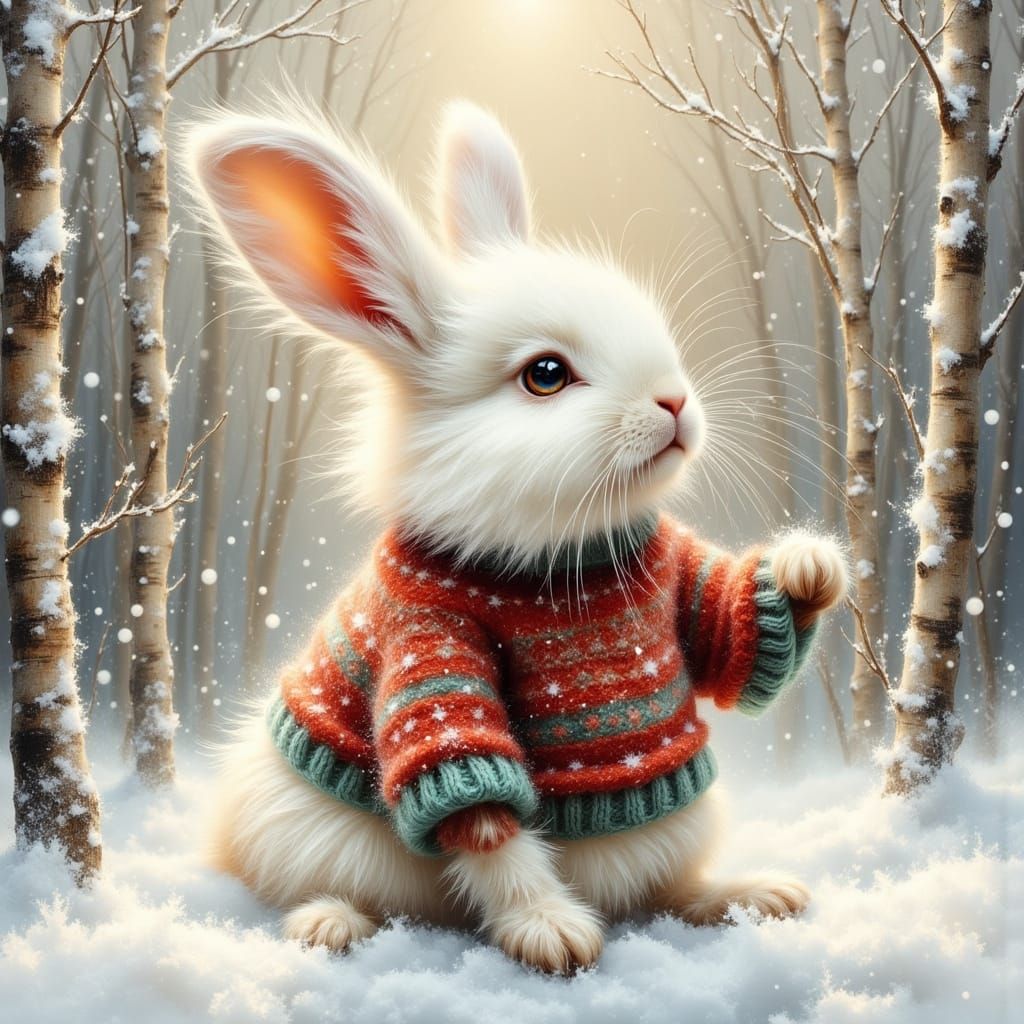 Watching the snow quietly fall(dressed warmly).  by @thriftysoul