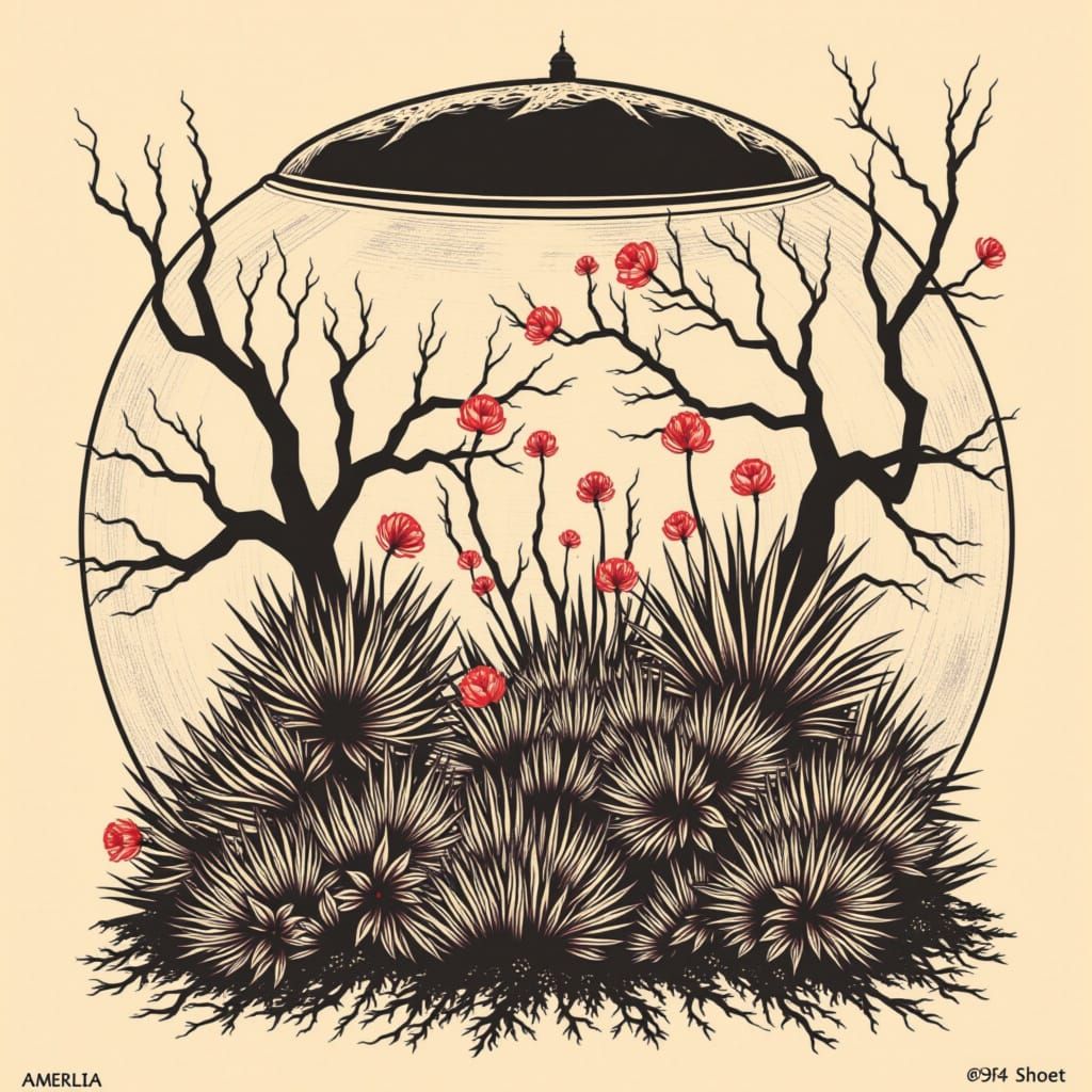 <lora:Red planet:1.0> Fishbowl city