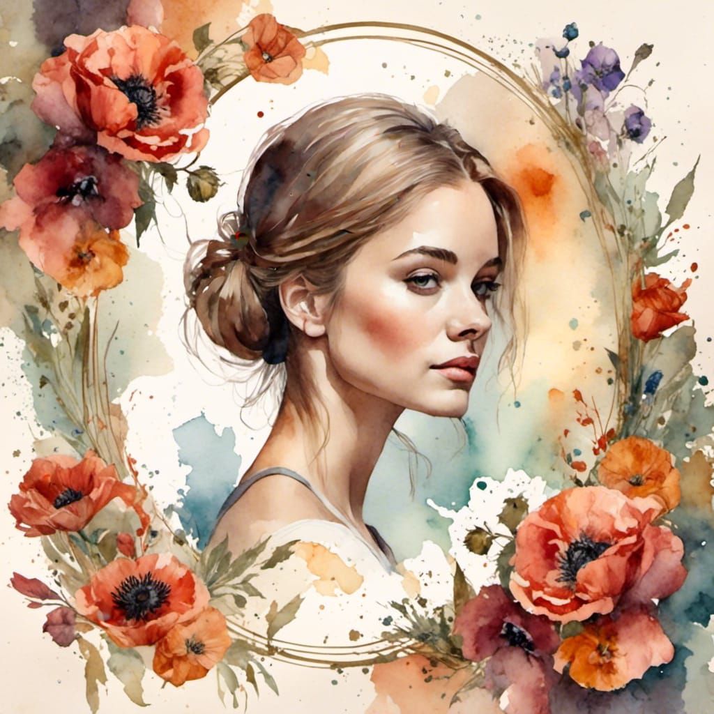Vintage flower card