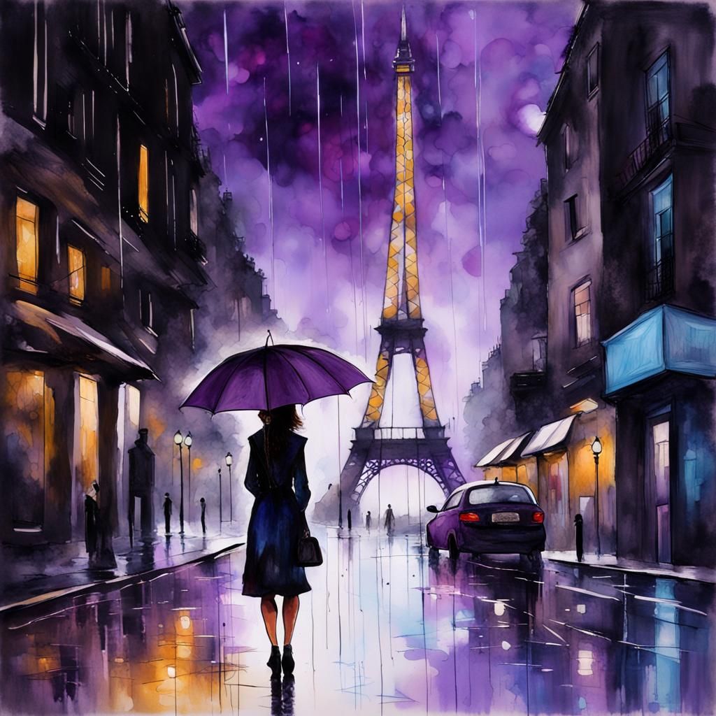 rainy day in Paris