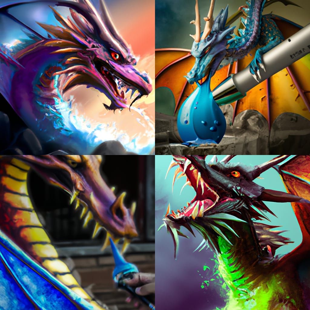 dragon at work