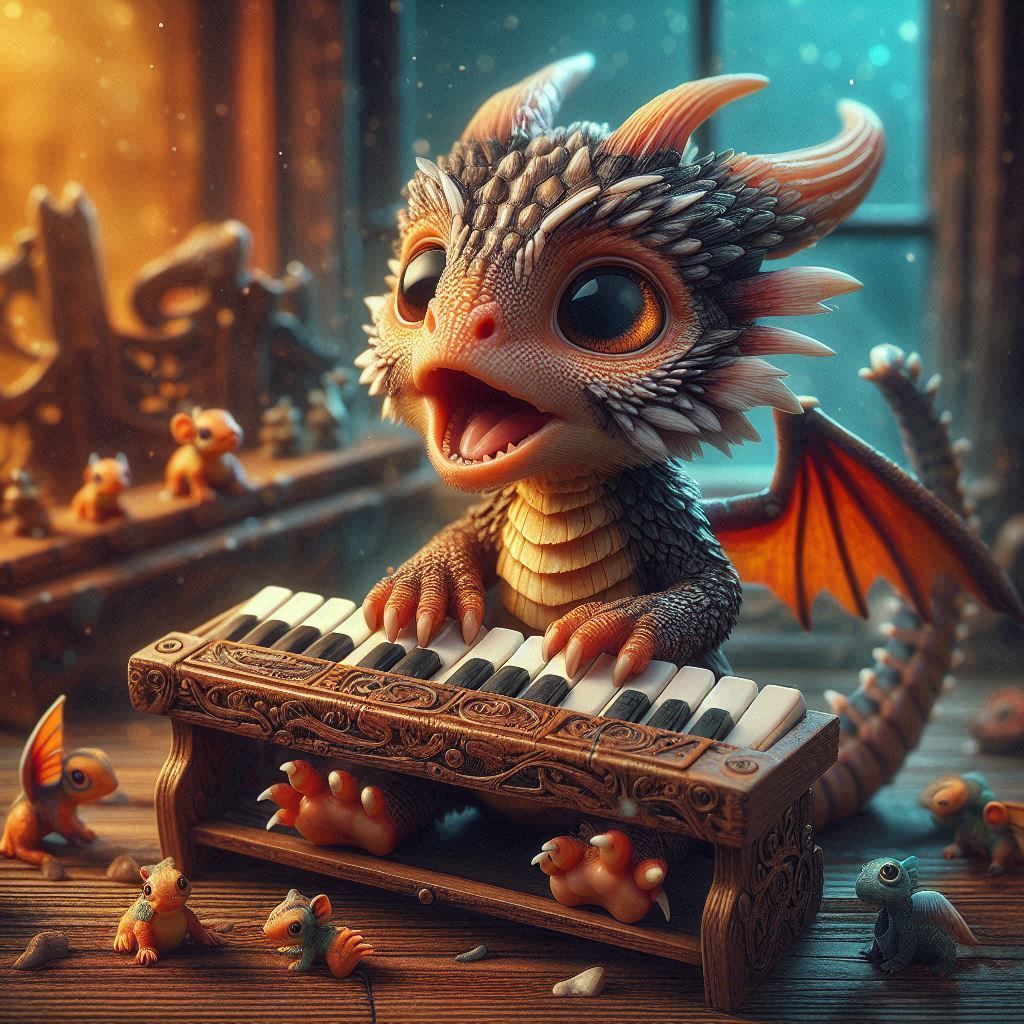 musical dragon  by @gladiator