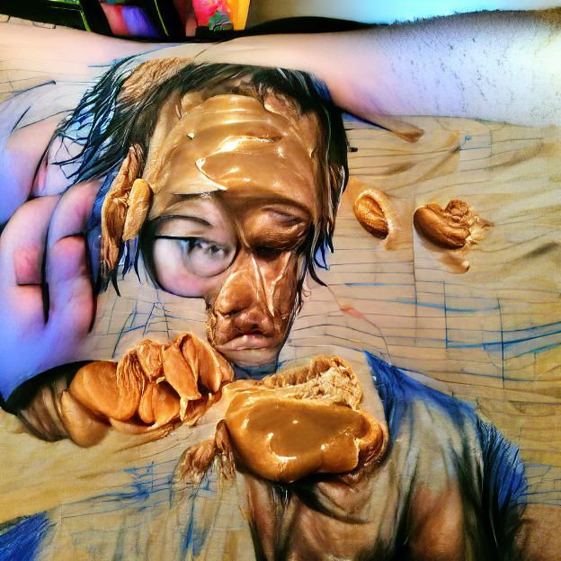 I'm questioning my existence while covered in peanut butter....