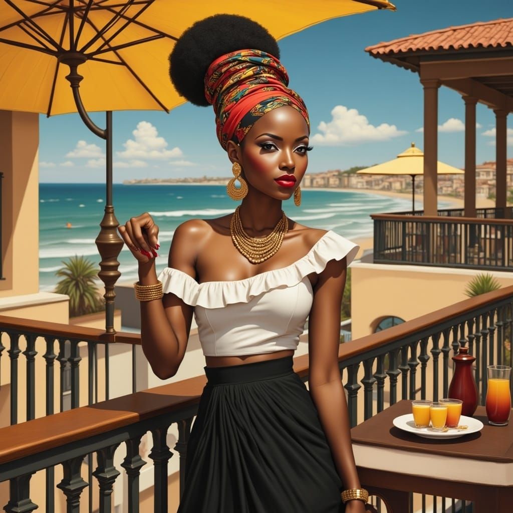 <lora:AfricanWomanFx:1.0>