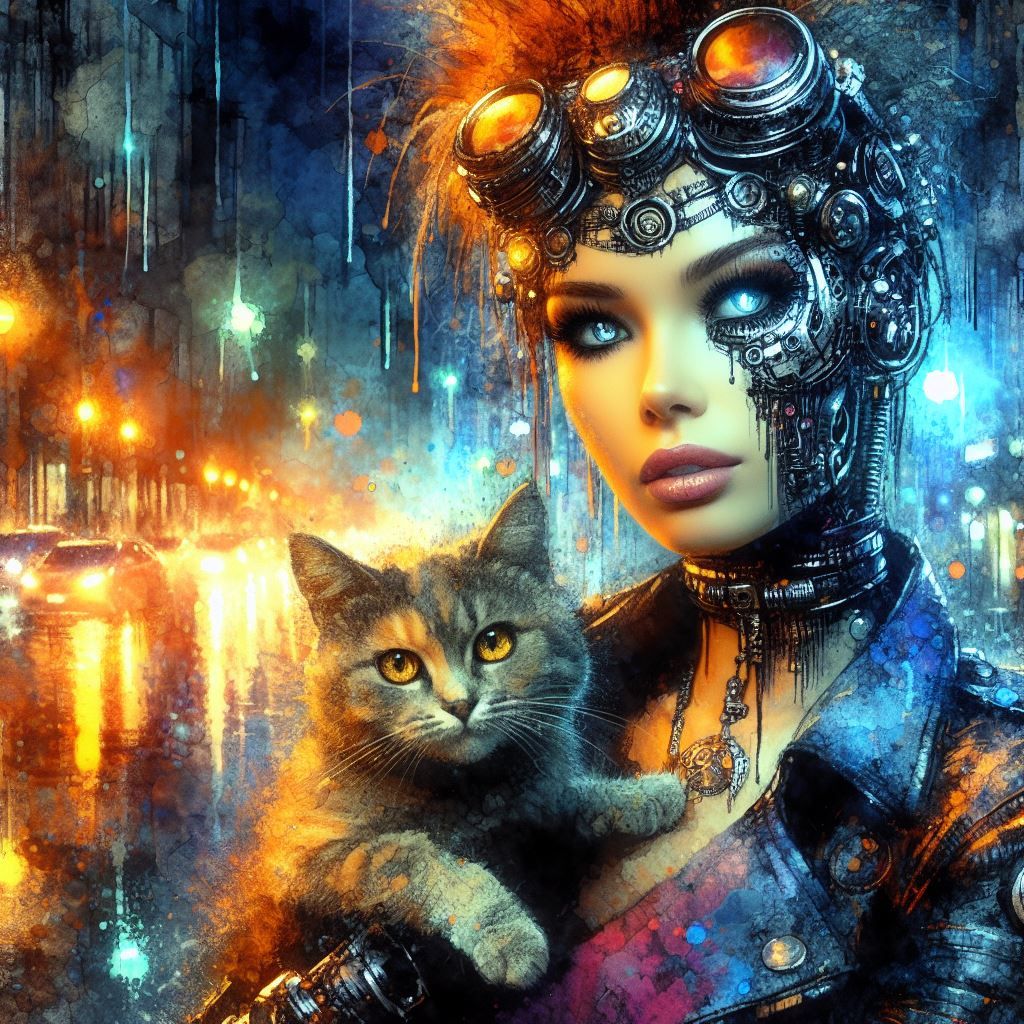 Cyberpunk and Cat