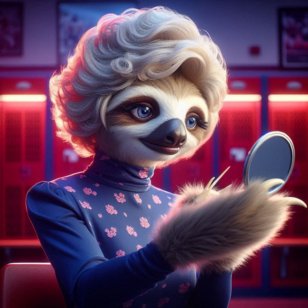 Slothlympia Dukakis as Slothree Belcher, in “Steel Magnolias...