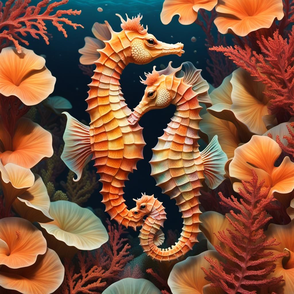 Enchanted Seahorse Haven  by @Emma Cha