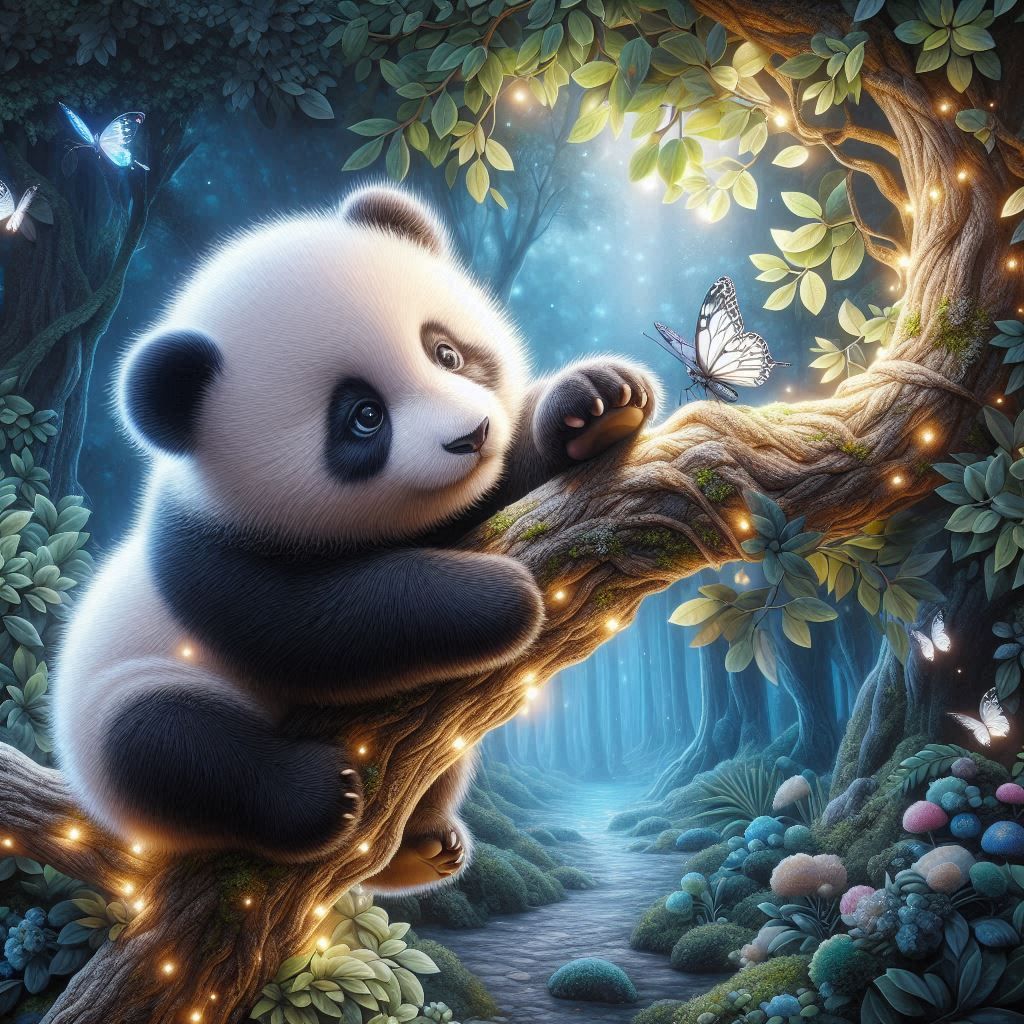 Playing with the butterfly