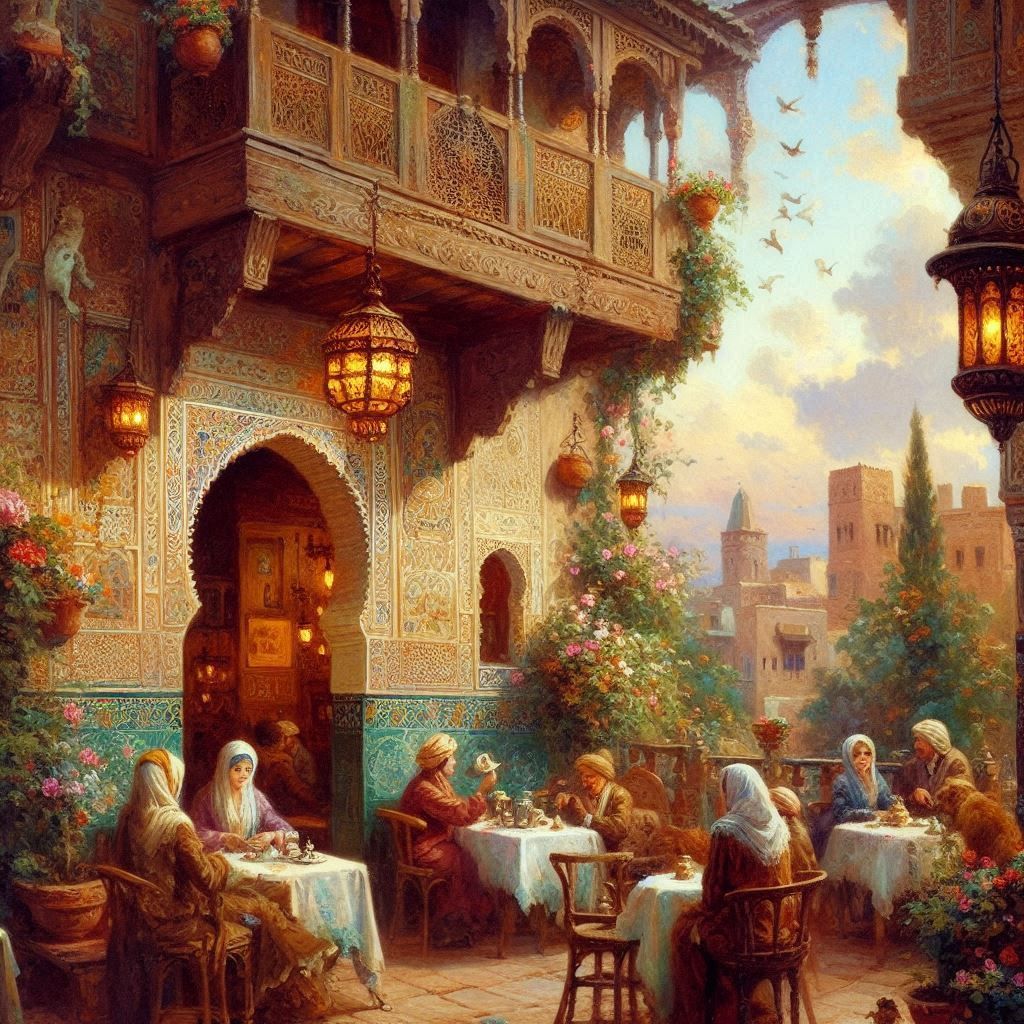 Coffee house in Morocco