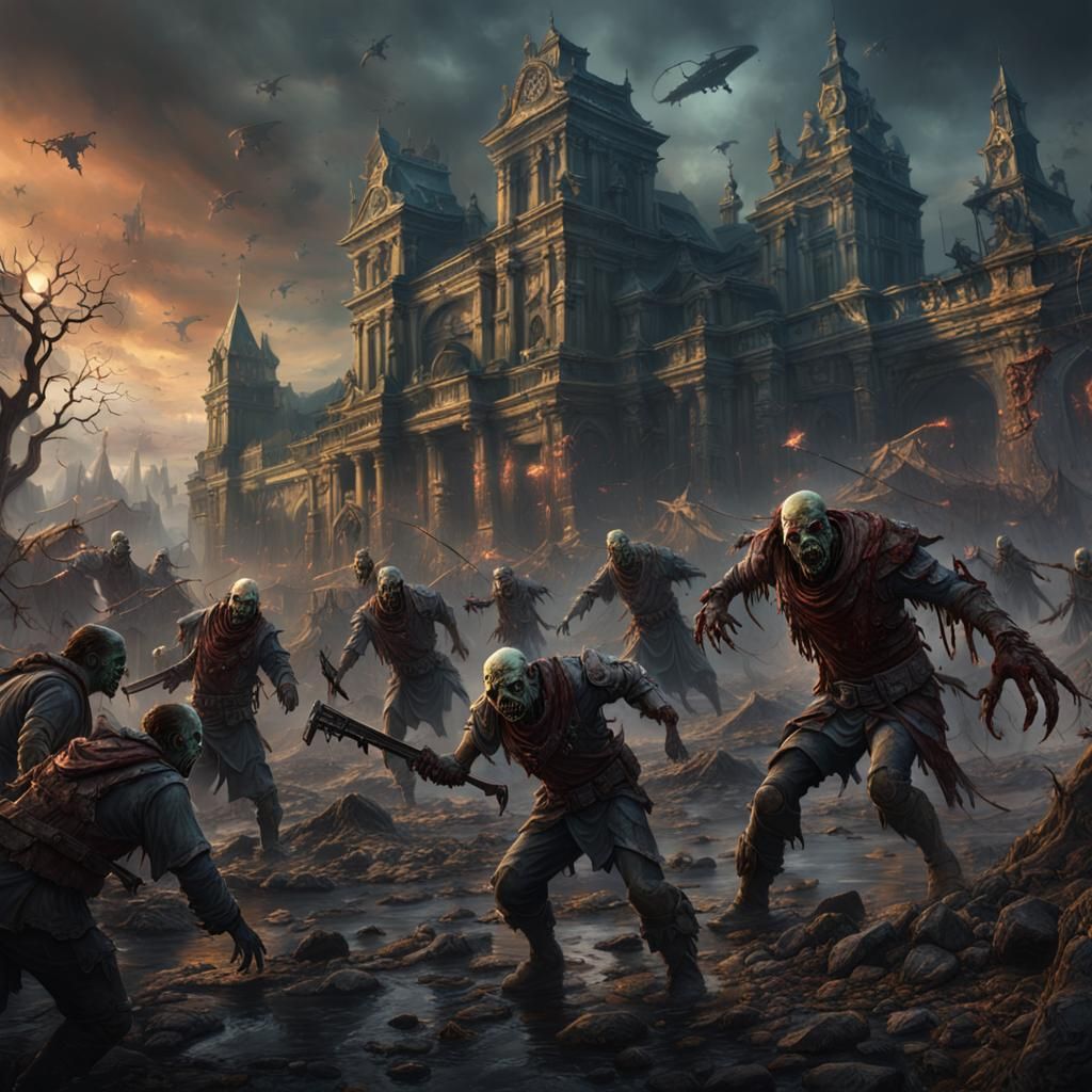 Zombie War Concept Art in Unreal Engine 5