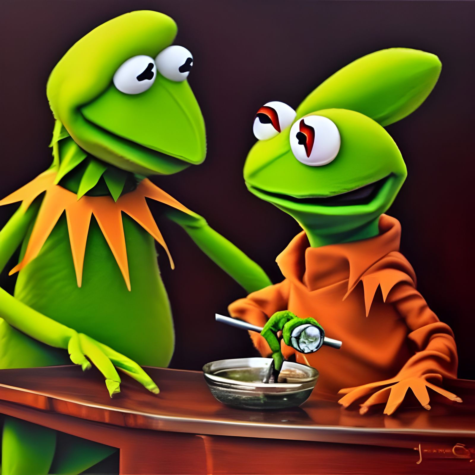 Kermit and son