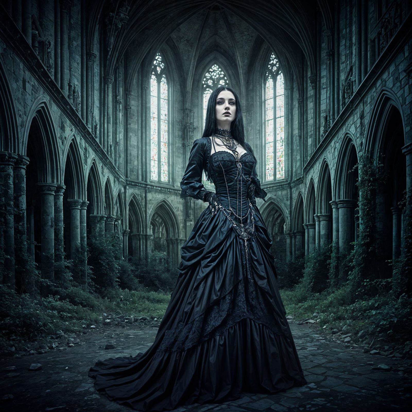 A goth gothing in a gothic way, gothic goth background  by @Laevos
