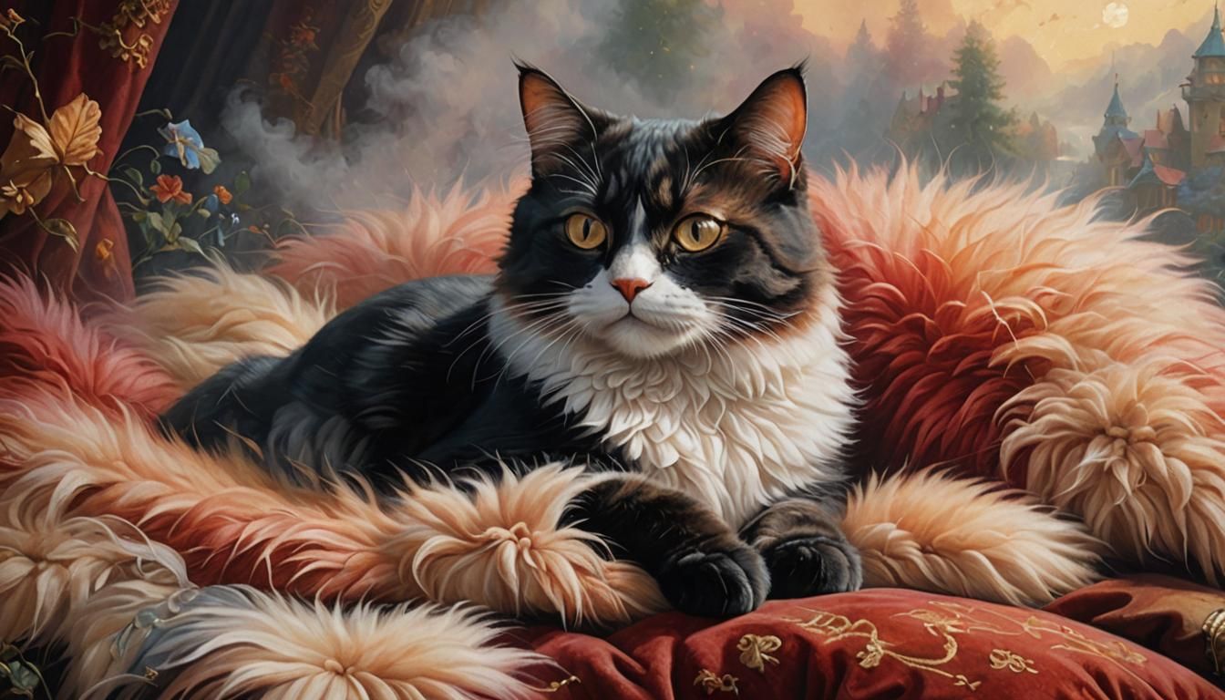 Art
Cat/random/black/ginger/red/bald
On Pillow
Colored Fur
P...