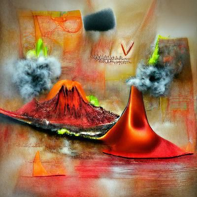 "Volcano Vacuum", abstract concept art