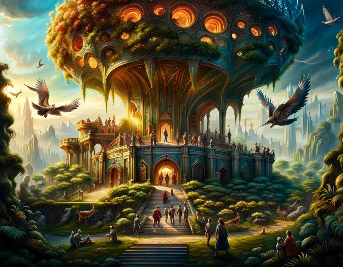 Fantasy Utopian World  by @LoisD