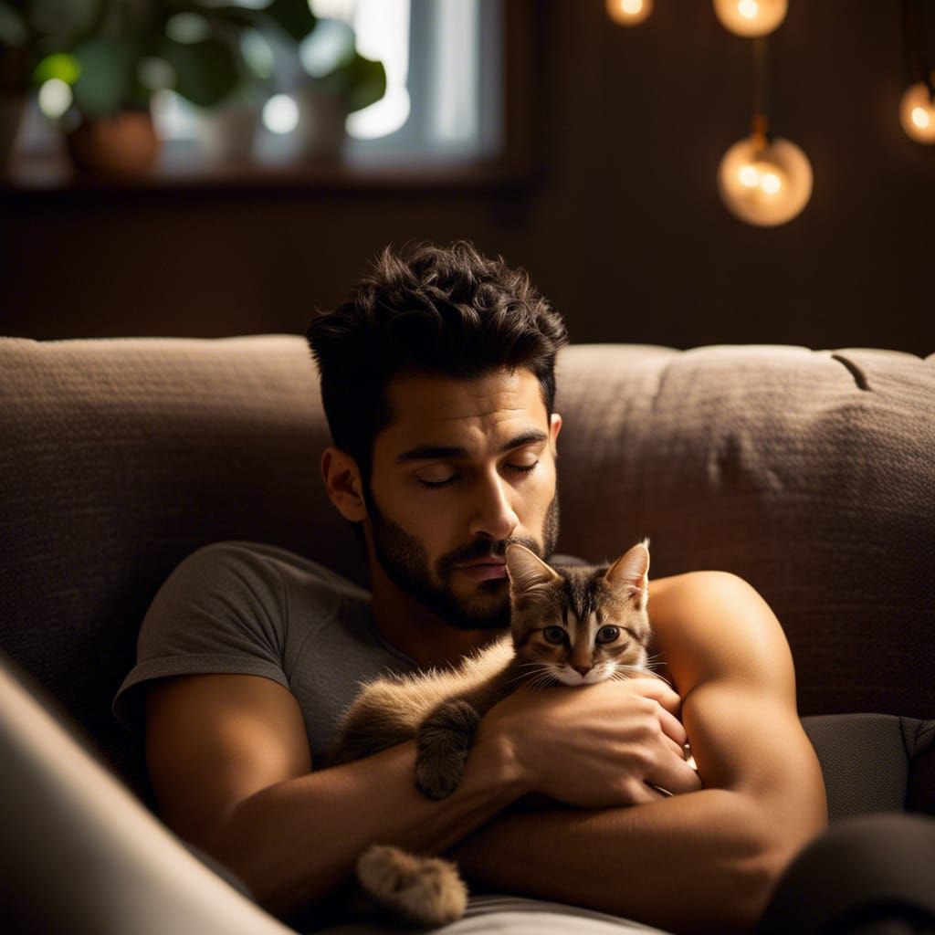 Cuddling AI Generated Artwork NightCafe Creator