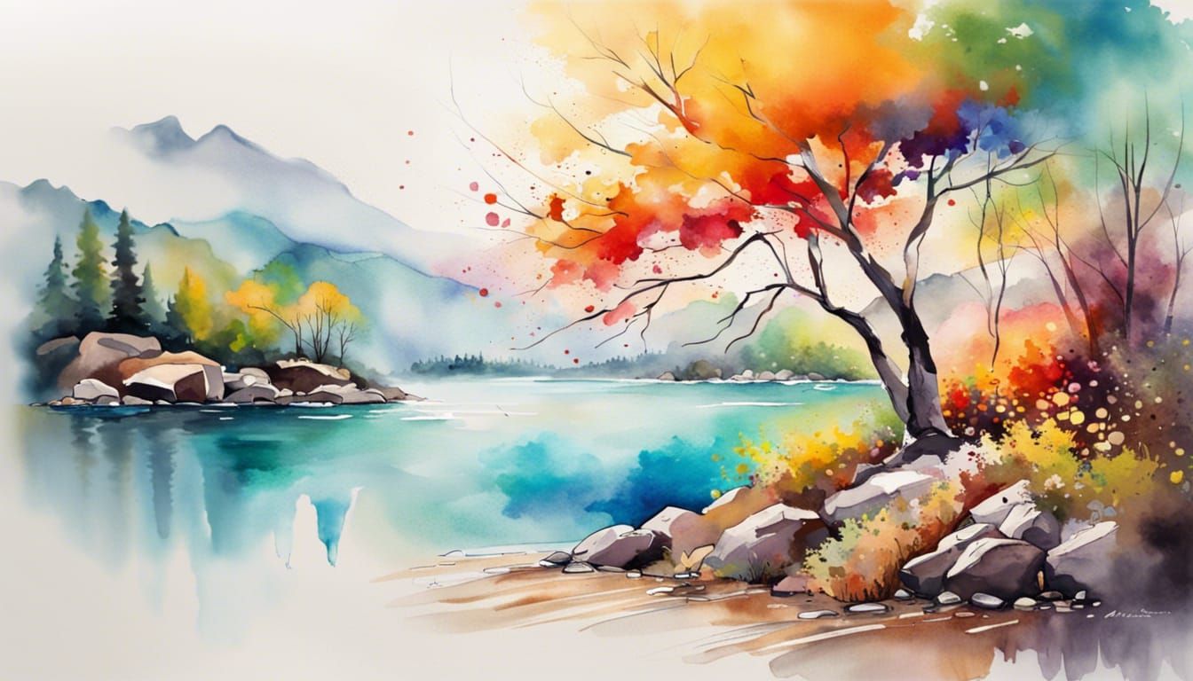 splashed watercolors into a scenic beauty  by @D-Ark-Consultants