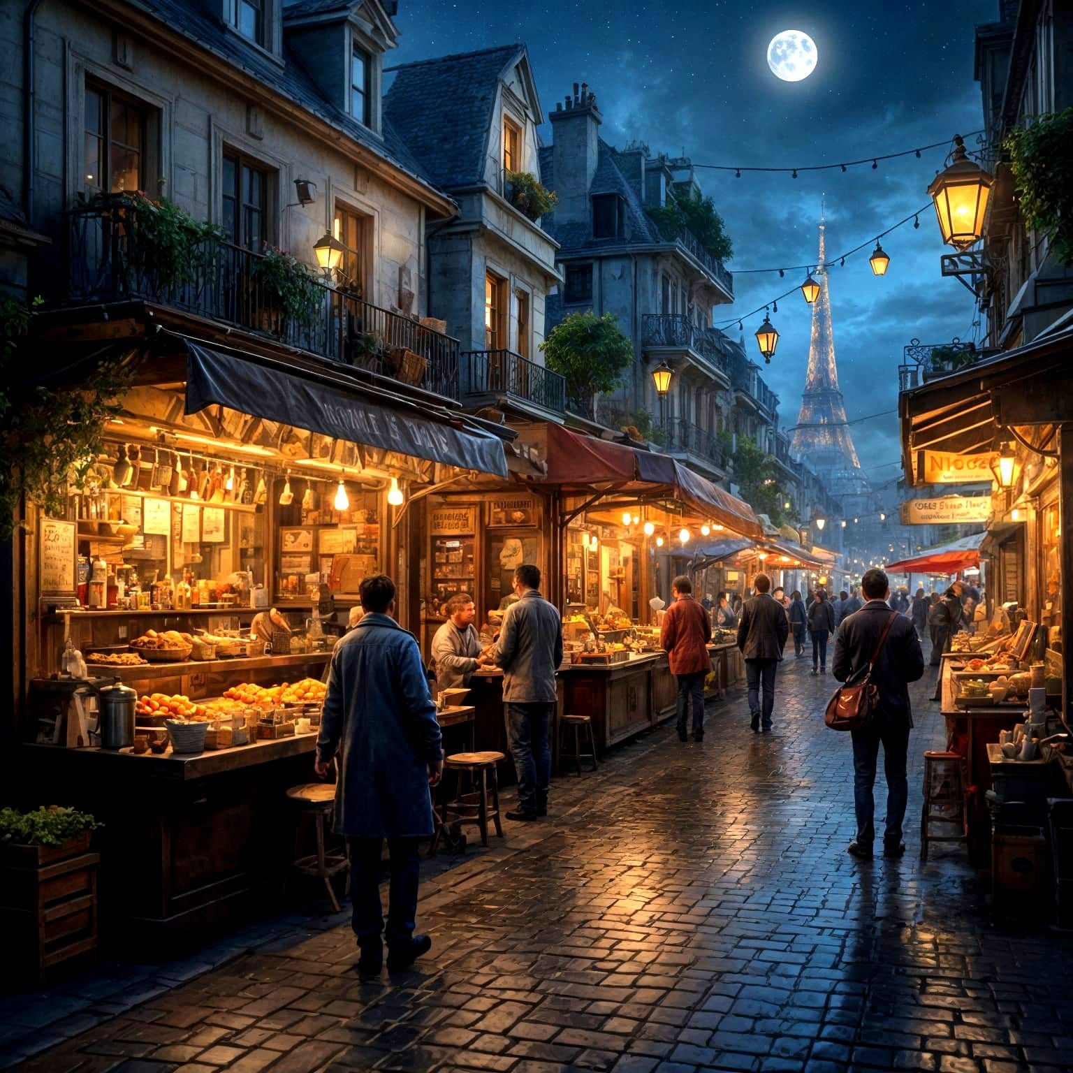 Paris Night Market  by @dizzy