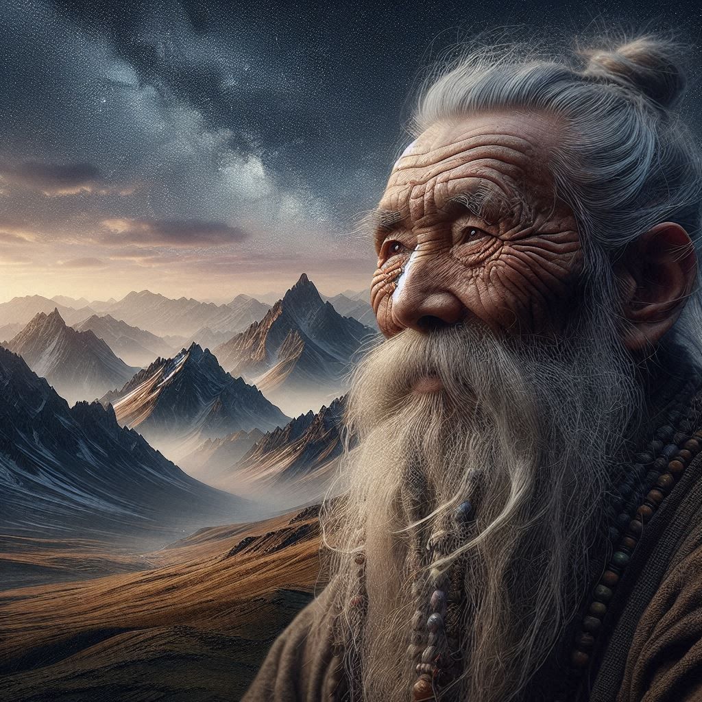 Mongolian Elderly Man
