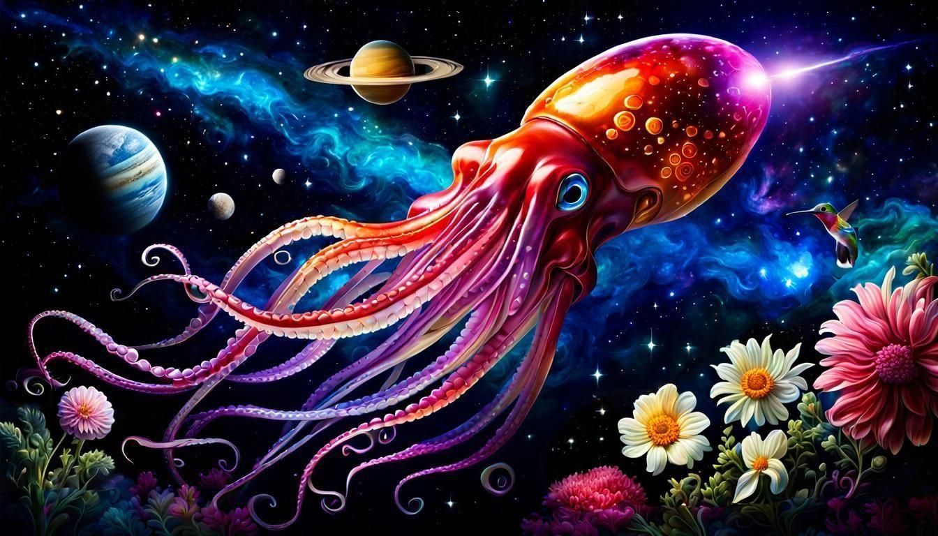 COSMIC BIRDS OF A FEATHER  by @BIG