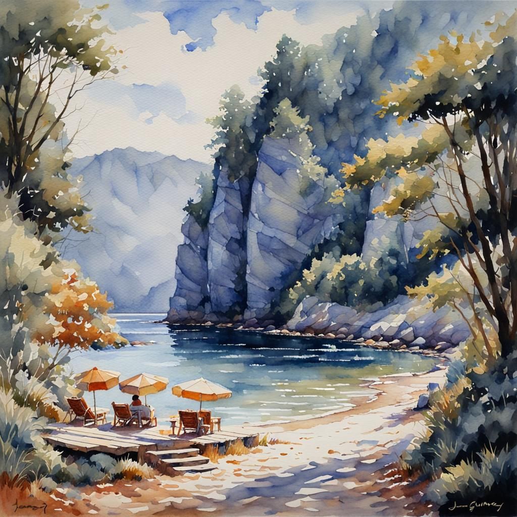 cozy moments, watercolor