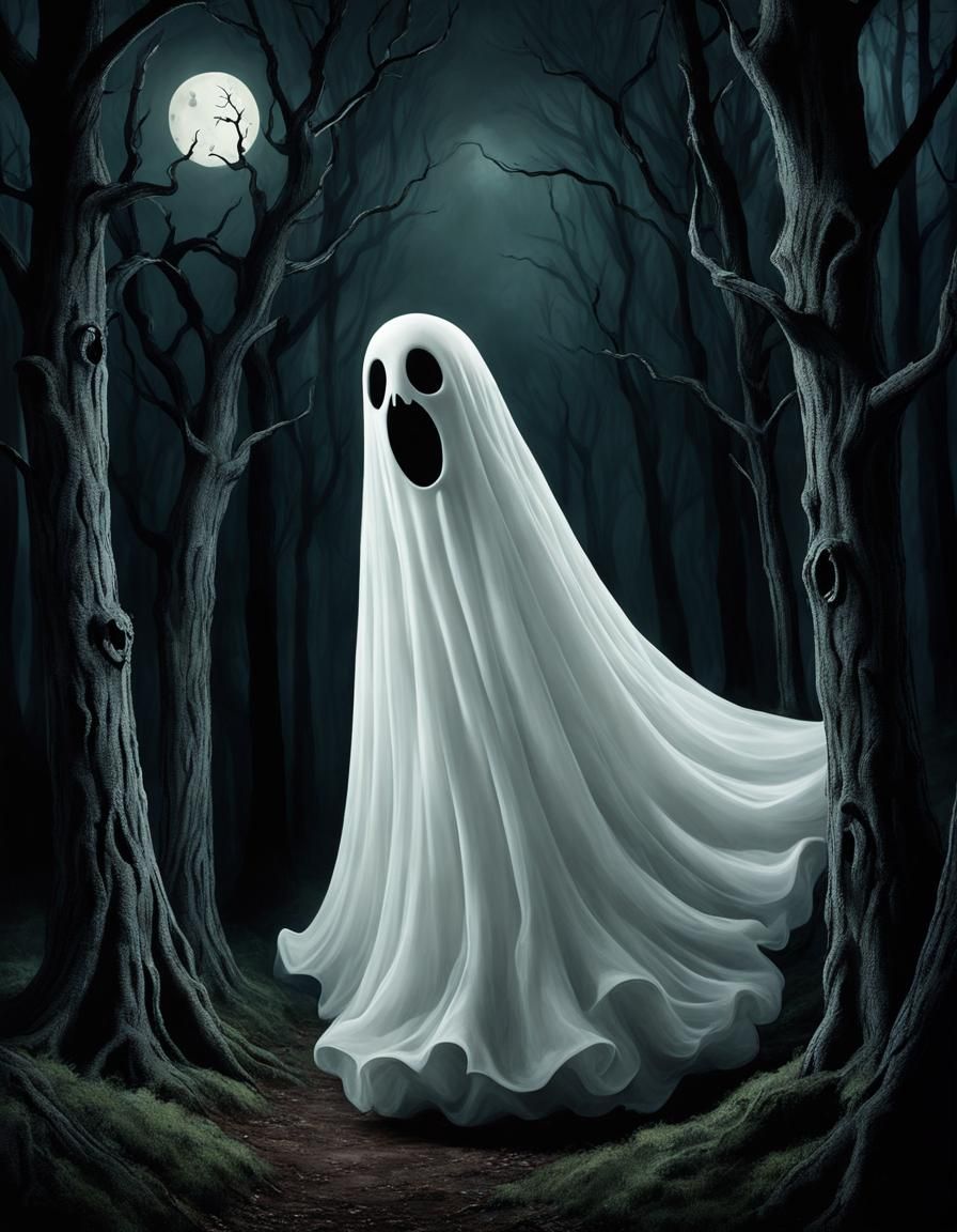 Creepy Casper - AI Generated Artwork - NightCafe Creator