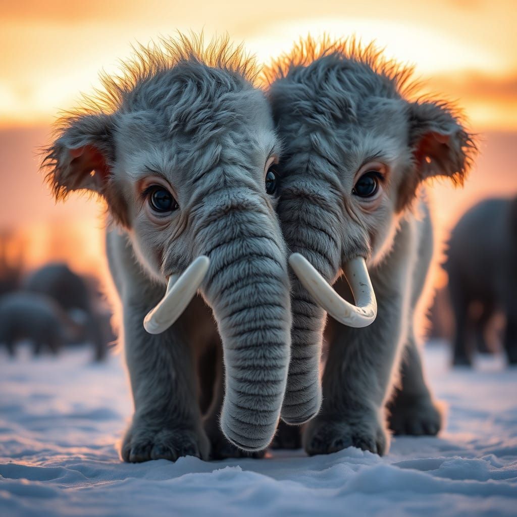 Baby mammoths - Baby mammoths